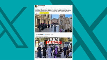 Nuevo bulo racista de Vox: publican un v&iacute;deo de un grupo de mujeres con hiyab paseando por Zaragoza para sembrar "odio y racismo"