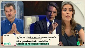 Aznar ya habla en clave electoral y ha tirado de sus cl&aacute;sicos para asegurar que si gana el PSOE ser&iacute;a el fin de la monarqu&iacute;a y la unidad de Espa&ntilde;a. I&ntilde;aki L&oacute;pez recuerda que el Partido Socialista "es el m&aacute;s mon&aacute;rquico que ha habido en Espa&ntilde;a".