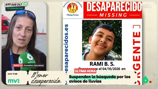 M&aacute;s Vale Tarde conversa con Yolanda, amiga de la familia de Rami, el ni&ntilde;o autista de 12 a&ntilde;os que desapareci&oacute; durante la tormenta del pasado s&aacute;bado. Explica c&oacute;mo van las tareas de b&uacute;squeda, ahora suspendidas a causa de las fuertes lluvias que se prev&eacute;n para esta noche.
