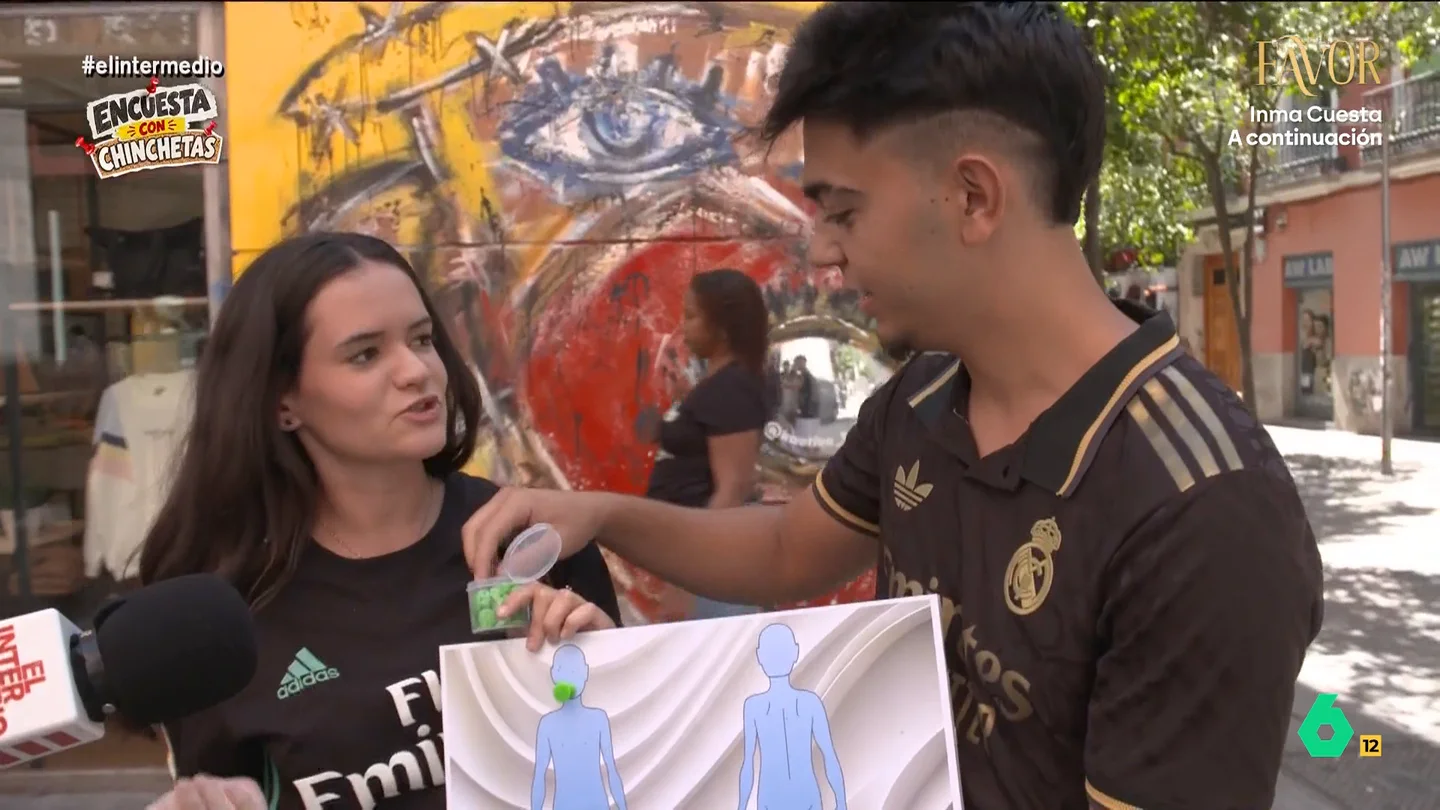 El Intermedio sale a la calle para descubrir qué partes del cuerpo de sus parejas eliminarían: "Me sobra, encima huelen" El Intermedio sale a la calle para descubrir qué partes del cuerpo de sus parejas eliminarían: "Me sobra, encima huelen"