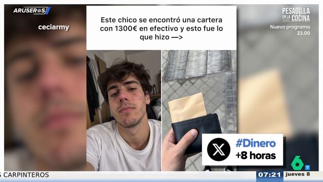 Devuelve 3.500 euros que encontr&oacute; en la calle