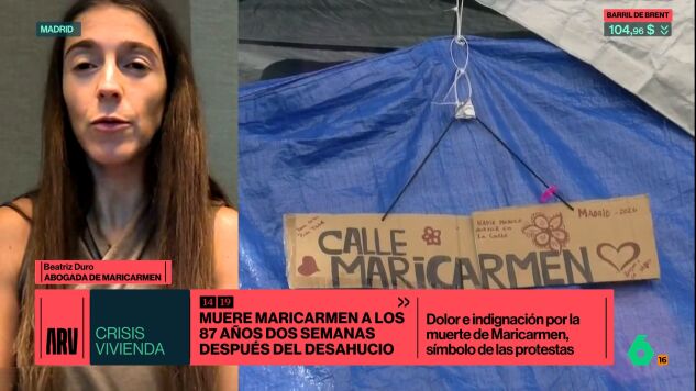 Beatriz Dur&oacute;, abogada de Maricarmen: "Ha sido consciente de toda la solidaridad y movilizaci&oacute;n, pero no tanto de los bulos"