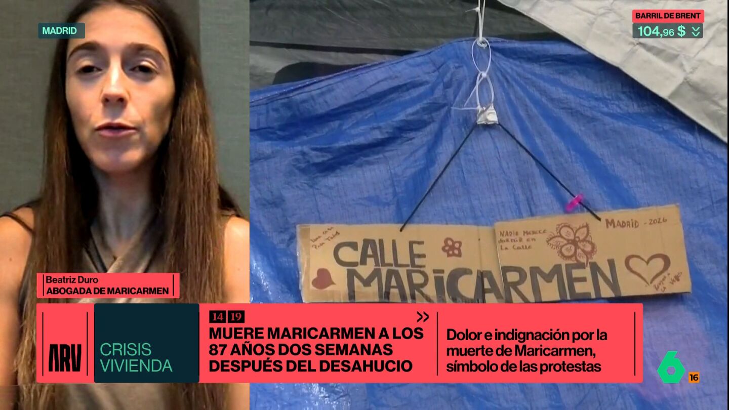 Beatriz Dur&oacute;, abogada de Maricarmen: "Ha sido consciente de toda la solidaridad y movilizaci&oacute;n, pero no tanto de los bulos"
