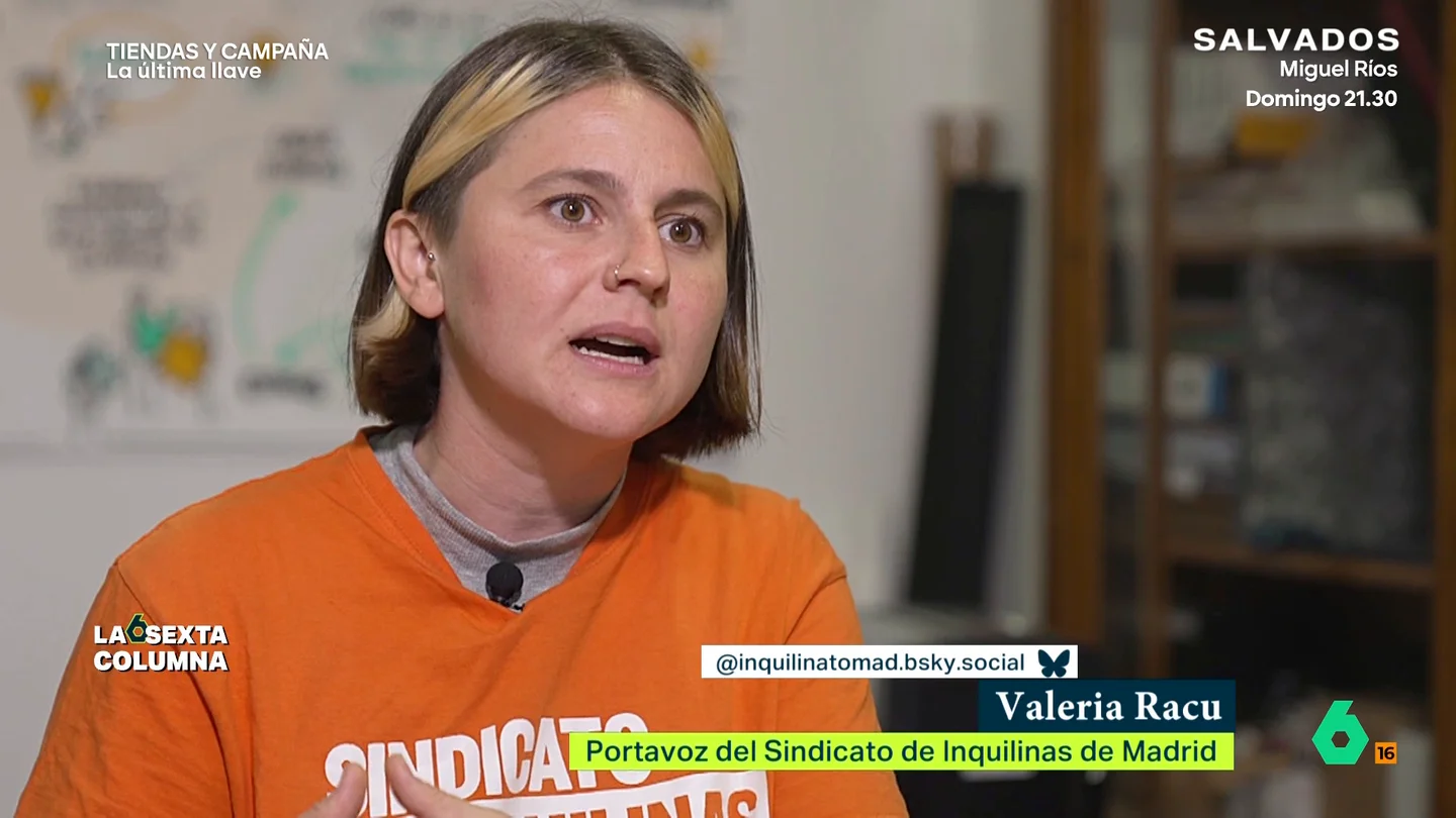 Valeria Racu, del Sindicato de Inquilinas: "Construir más sin cambiar las reglas del juego es como llenar una bañera y no ponerle el tapón" laSexta Columna plantea a los expertos si construir más vivienda es la solución a la crisis habitacional en nuestro país. La mayoría de ellos está de acuerdo en que hay que construir, pero según unas fórmulas.