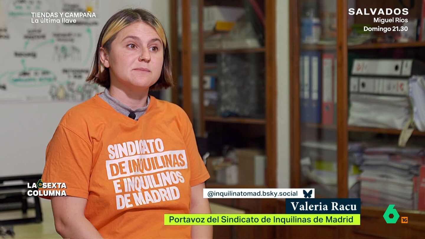 Valeria Racu, portavoz del Sindicato de Inquilinas, analiza en laSexta Columna la situaci&oacute;n de bloqueo pol&iacute;tico a las demandas ciudadanas por la crisis de la vivienda, que provoca "muertes, asesinatos y suicidios casi semanales".