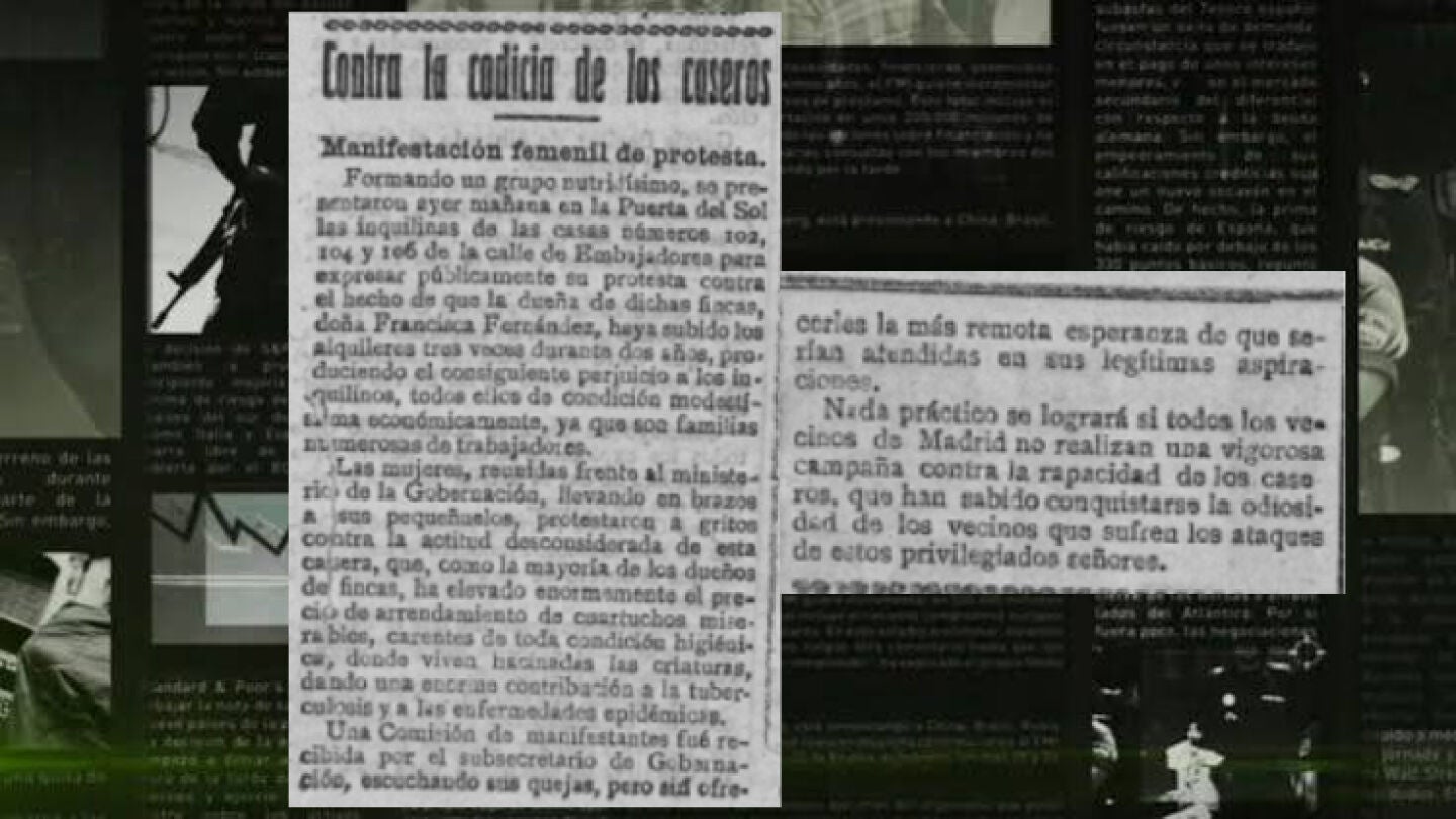 Publicación de El Socialista que recoge la protesta de 1920