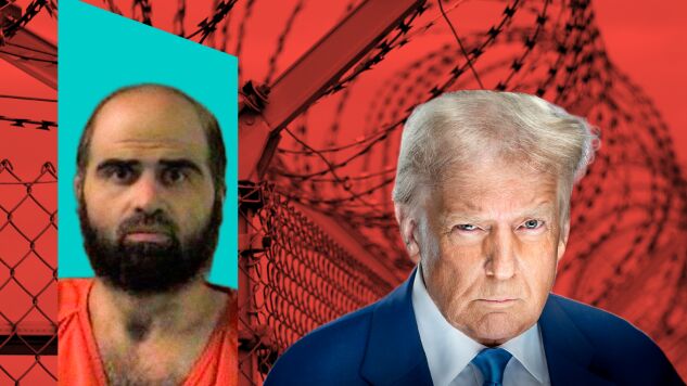 El presidente de EEUU, Donald Trump, y Nidal Hassan.