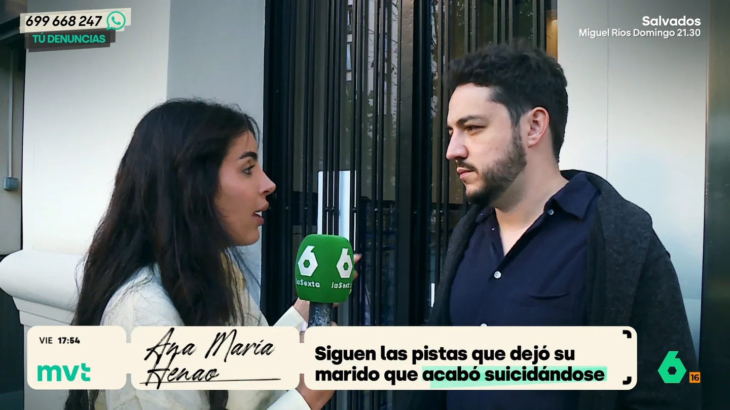 El hermano de Ana María Henao sigue las pistas del marido, que acabó suicidándose: "Él tenía las respuestas sobre dónde está" El hermano de Ana María Henao sigue las pistas del marido, que acabó suicidándose: "Él tenía las respuestas sobre dónde está"
