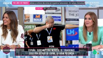 "&iquest;Y c&oacute;mo lo llaman en China?": la duda de Nuria Roca tras saber que Espa&ntilde;a ha perdido ante el pa&iacute;s asi&aacute;tico en el mundial de tirachinas