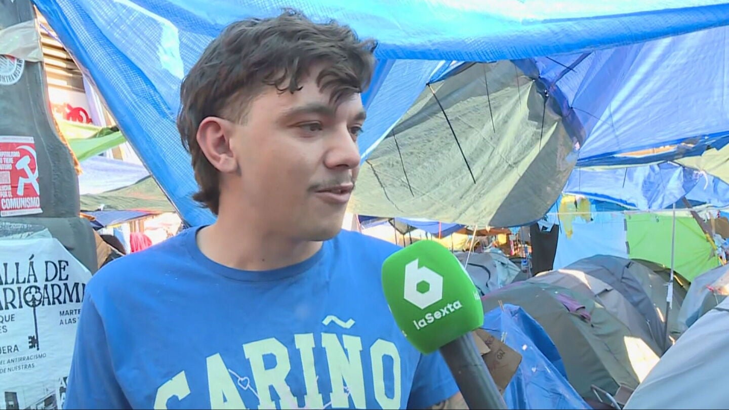 Uno de los acampados de Sol