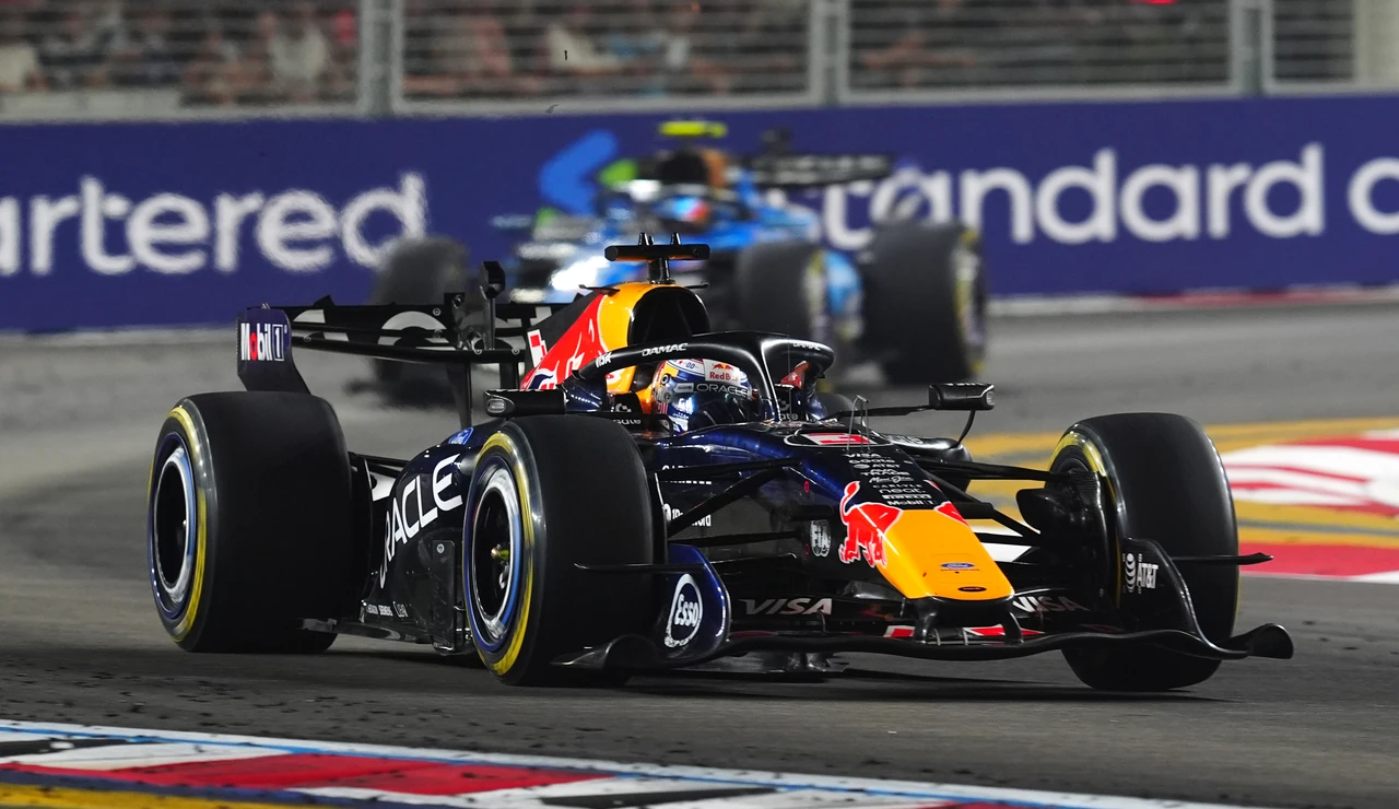 Max Verstappen en el GP de Singapur