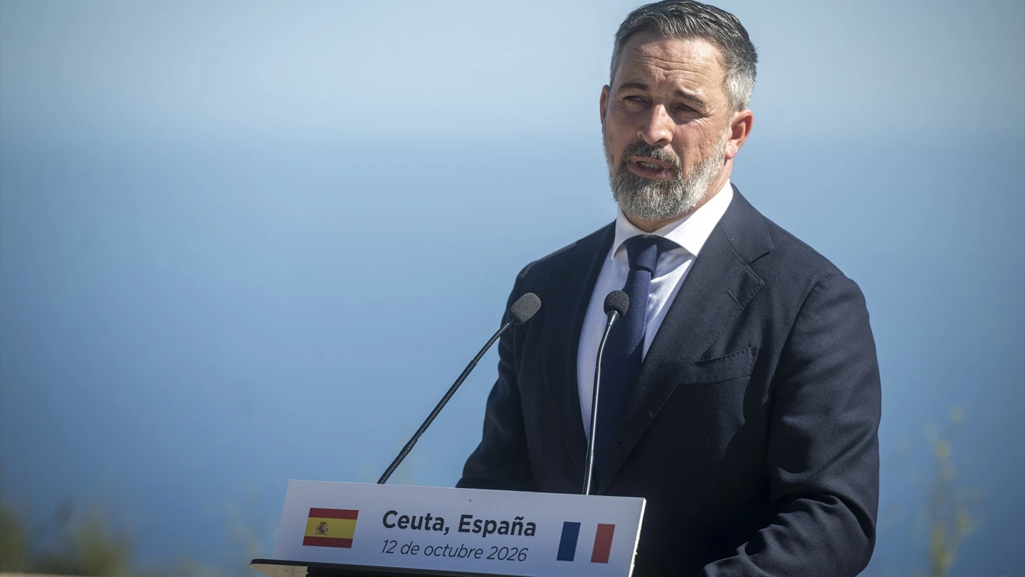 El líder de Vox, Santiago Abascal, este lunes en Ceuta. El líder de Vox, Santiago Abascal, este lunes en Ceuta.