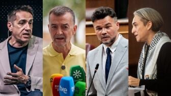 Emilio Delgado, Antonio Ma&iacute;llo, Gabriel Rufi&aacute;n y Adau Colau