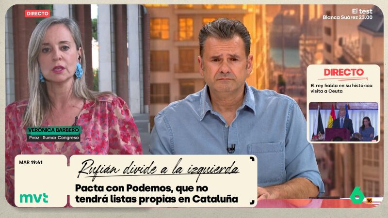Ver&oacute;nica Barbero afea a Rufi&aacute;n ir con ERC tras plantear la uni&oacute;n de izquierdas: "Si hubiera sido antes, ser&iacute;a mejor para no decepcionar"