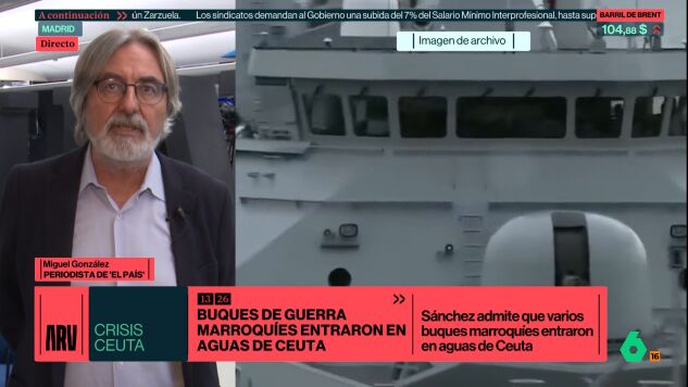 Miguel Gonz&aacute;lez, sobre la entrada de buques de guerra marroqu&iacute;es en Ceuta: "Fue una intromisi&oacute;n reiterada y deliberada, sin precedentes"