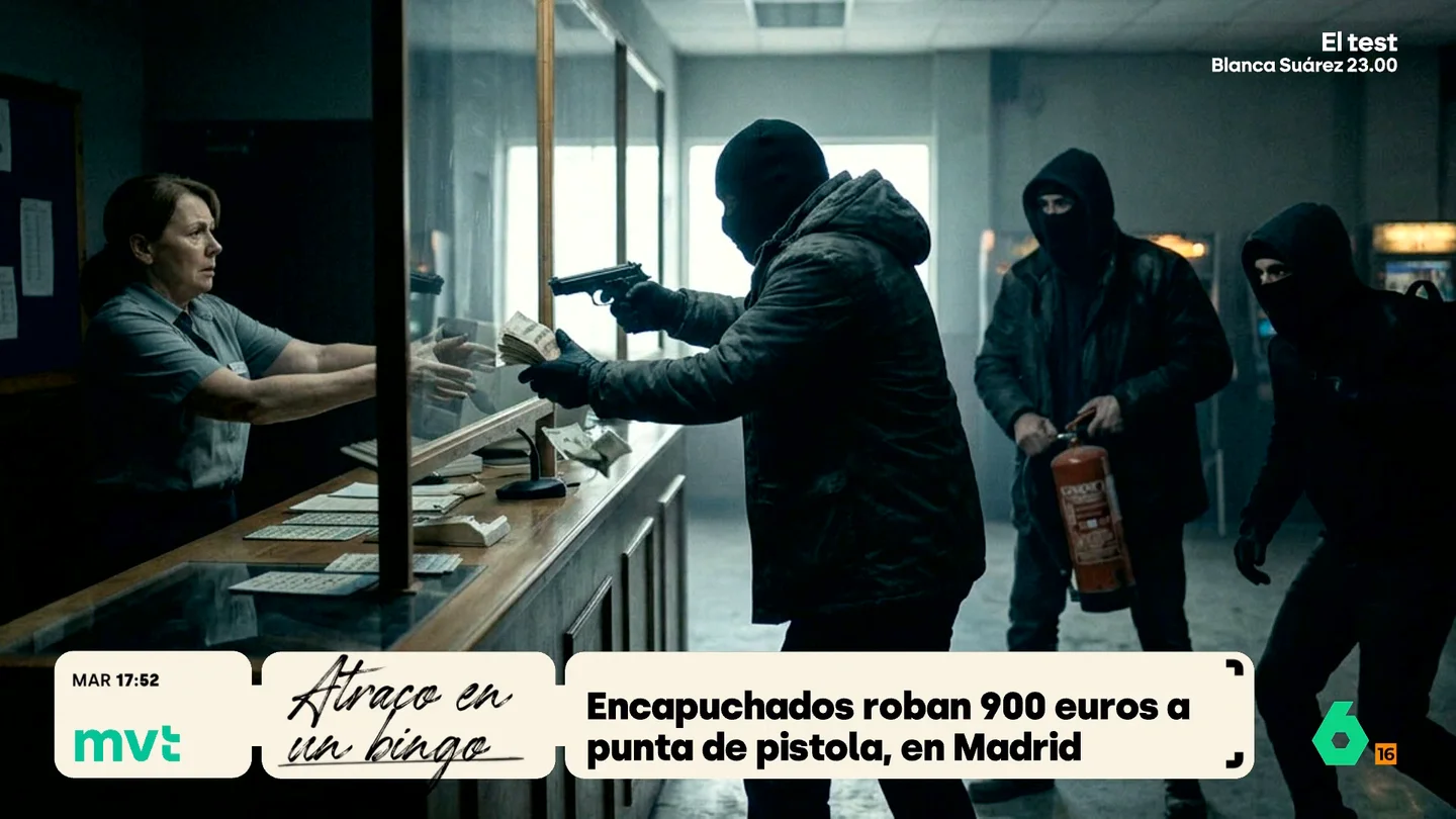 Cuatro encapuchados asaltan un bingo de madrugada por 500 euros y chocan contra un autobús Cuatro encapuchados asaltan un bingo de madrugada por 500 euros y chocan contra un autobús