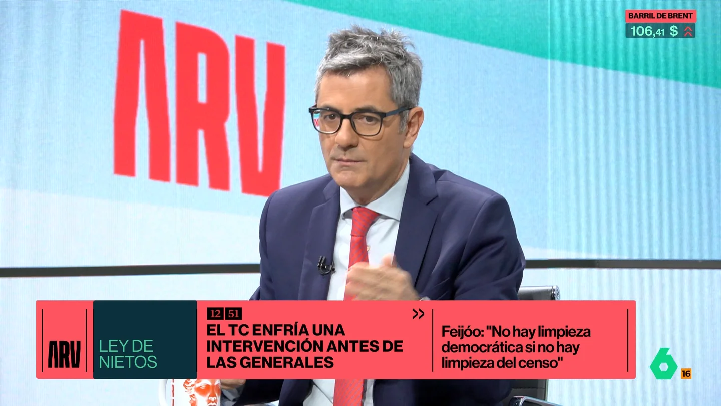 El ministro Bolaños en ARV El ministro Bolaños en ARV