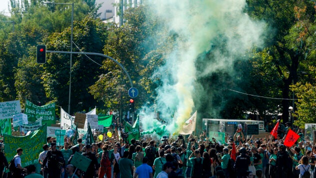 Segunda jornada de huelga indefinida por la Educaci&oacute;n en Madrid