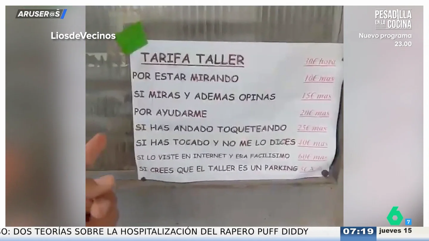 Alfonso Arús, al taller de bicis viral por sus tarifas extra: "Por cinco euros, merece la pena opinar" Alfonso Arús, al taller de bicis viral por sus tarifas extra: "Por cinco euros, merece la pena opinar"
