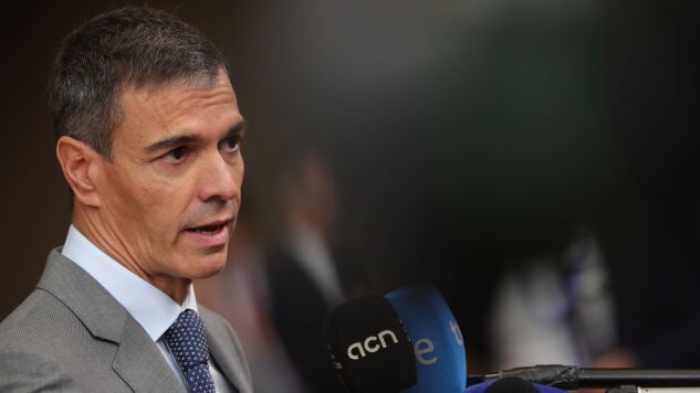 El presidente del Gobierno, Pedro S&aacute;nchez, durante una comparecencia ante los medios en Bruselas
