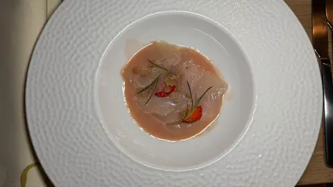 Plato del restaurante Gáldu Hotel & Spa en Finlandia Plato del restaurante Gáldu Hotel & Spa en Finlandia