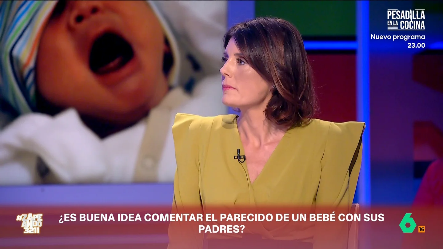 María José Gómez y Verdú, tajante sobre los que buscan el parecido de un bebé recién nacido: "No es el mejor momento" María José Gómez y Verdú, experta en protocolo, explica por qué en la visita a un recién nacido hay que evitar comentarios como "no se parece a ninguno de los dos" o "a lo mejor es hijo del butanero".
