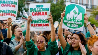 Protesta por la educaci&oacute;n