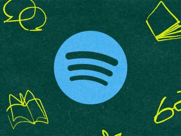 Imagen de los audiolibros con el logotipo de la plataforma
