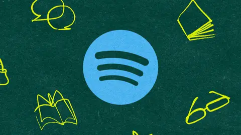 Imagen de los audiolibros con el logotipo de la plataforma Imagen de los audiolibros con el logotipo de la plataforma