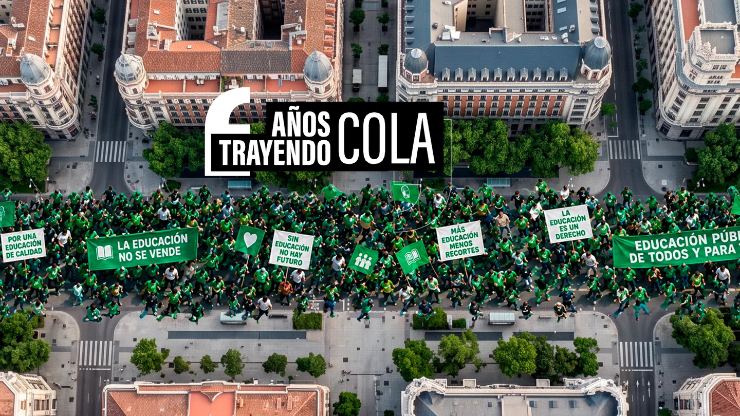 La Marea Verde vuelve a las calles de Madrid por tercera jornada consecutiva: una protesta por la educación que viene de lejos y acumula años de reivindicaciones La Marea Verde vuelve a las calles de Madrid por tercera jornada consecutiva: una protesta por la educación que viene de lejos y acumula años de reivindicaciones
