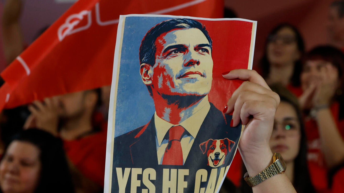 Cartel de Pedro S&aacute;nchez en el Comit&eacute; Federal