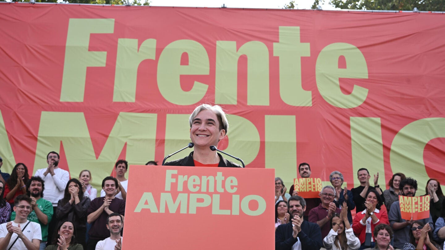 Ada Colau en el acto de presentaci&oacute;n de Frente Amplio