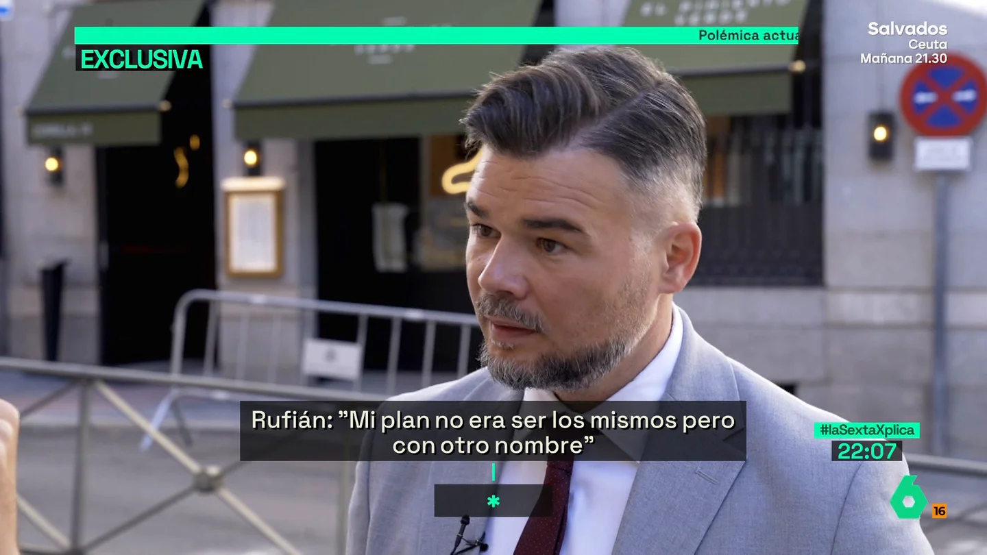 Rufián reconoce el "fracaso absoluto" de la unión de la izquierda: "Sobrestimé la fuerza electoral que podía atesorar" Rufián reconoce el "fracaso absoluto" de la unión de la izquierda: "Sobrestimé la fuerza electoral que podía atesorar"