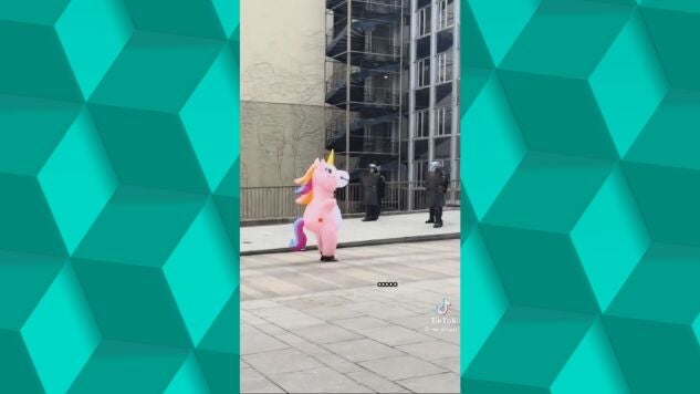 Desde un v&iacute;deo con toques de serie de los 80 a superh&eacute;roes o un valiente unicornio: as&iacute; se viven las protestas de Francia en las redes