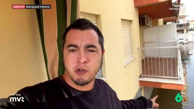 "El agua llega casi hasta los balcones": el relato de un vecino de Bellreguard (Valencia) sobre la DANA Adam