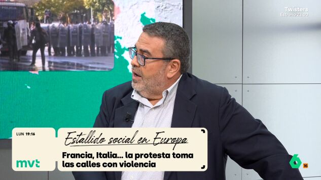Pedro Rodr&iacute;guez analiza las protestas en Europa, desde Francia donde las reivindicaciones por el coste de la vida "han sido secuestradas por una minor&iacute;a" al resto de pa&iacute;ses, donde surge una sensaci&oacute;n de "cambio radical" que "beneficia a las opciones pol&iacute;ticas m&aacute;s radicales".