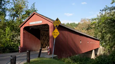 West Cornwall Covered Bridge, en Connecticut West Cornwall Covered Bridge, en Connecticut