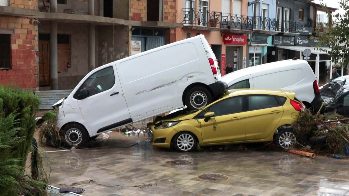 Vista de los destrozos por la DANA Adam en la localidad alicantina de Els Poblets