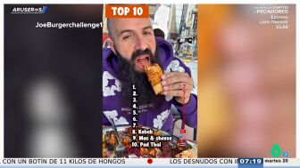 El top 10 de platos t&iacute;picos por los que merece la pena viajar, seg&uacute;n Joe Burguerchallenge: "1, Espa&ntilde;a y 2, Argentina, como en el f&uacute;tbol"