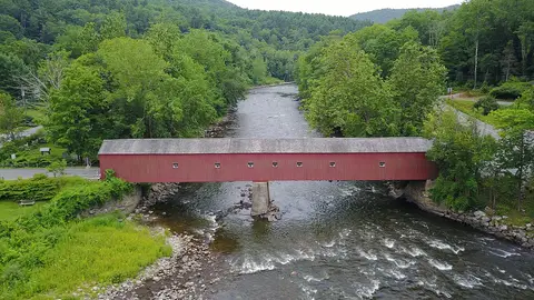 West Cornwall Covered Bridge, en Connecticut West Cornwall Covered Bridge, en Connecticut