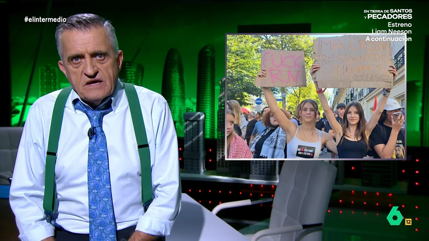 Wyoming reflexiona sobre las protestas y disturbios en media Europa: "Las protagoniza gente joven que ve peligrar su futuro" Wyoming opina sobre las protestas que se están viviendo en media Europa, con Francia a la cabeza, donde los jóvenes "protestan por la vivienda, la educación, los salarios, una serie de derechos que les han hecho creer que tendrían y que no están asegurados".