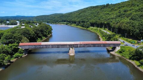 Cornish-Windsor Covered Bridge, entre Vermont 