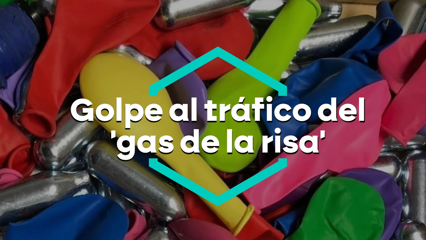 Golpe al tráfico del 'gas de la risa'. Golpe al tráfico del 'gas de la risa'.