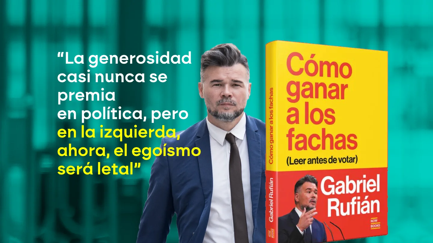 Una de las citas de Gabriel Rufián en su último libro. Una de las citas de Gabriel Rufián en su último libro.