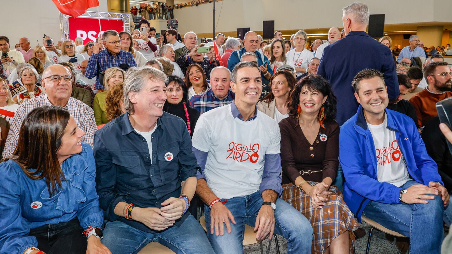 Pedro S&aacute;nchez, este mi&eacute;rcoles durante un mitin en Burgos. 