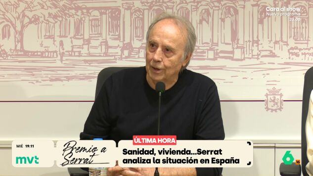 En el contexto del Premio Leteo 2026 que recibe en Le&oacute;n por su compromiso y conciencia, Joan Manuel Serrat habla sobre sanidad, vivienda y educaci&oacute;n y cree que las elecciones del 29-N ser&aacute;n "un buen momento para decir lo que pensamos".