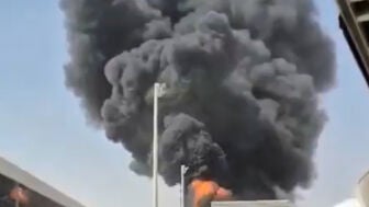 Imagen del ataque del pasado 10 de octubre en el aeropuerto internacional Rey Khalid de la capitalina Riad