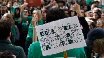 Profesores en huelga