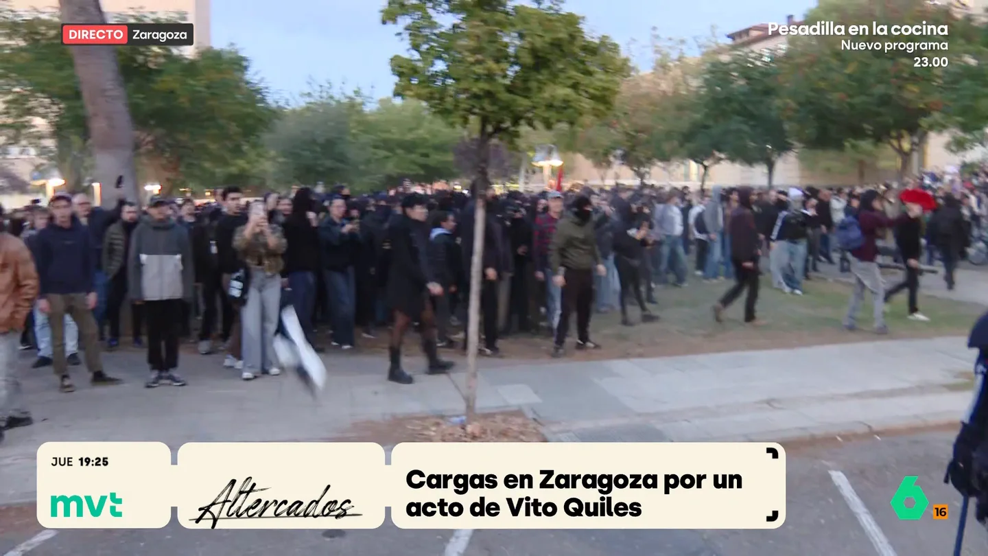 Cargas policiales en Zaragoza. Cargas policiales en Zaragoza.
