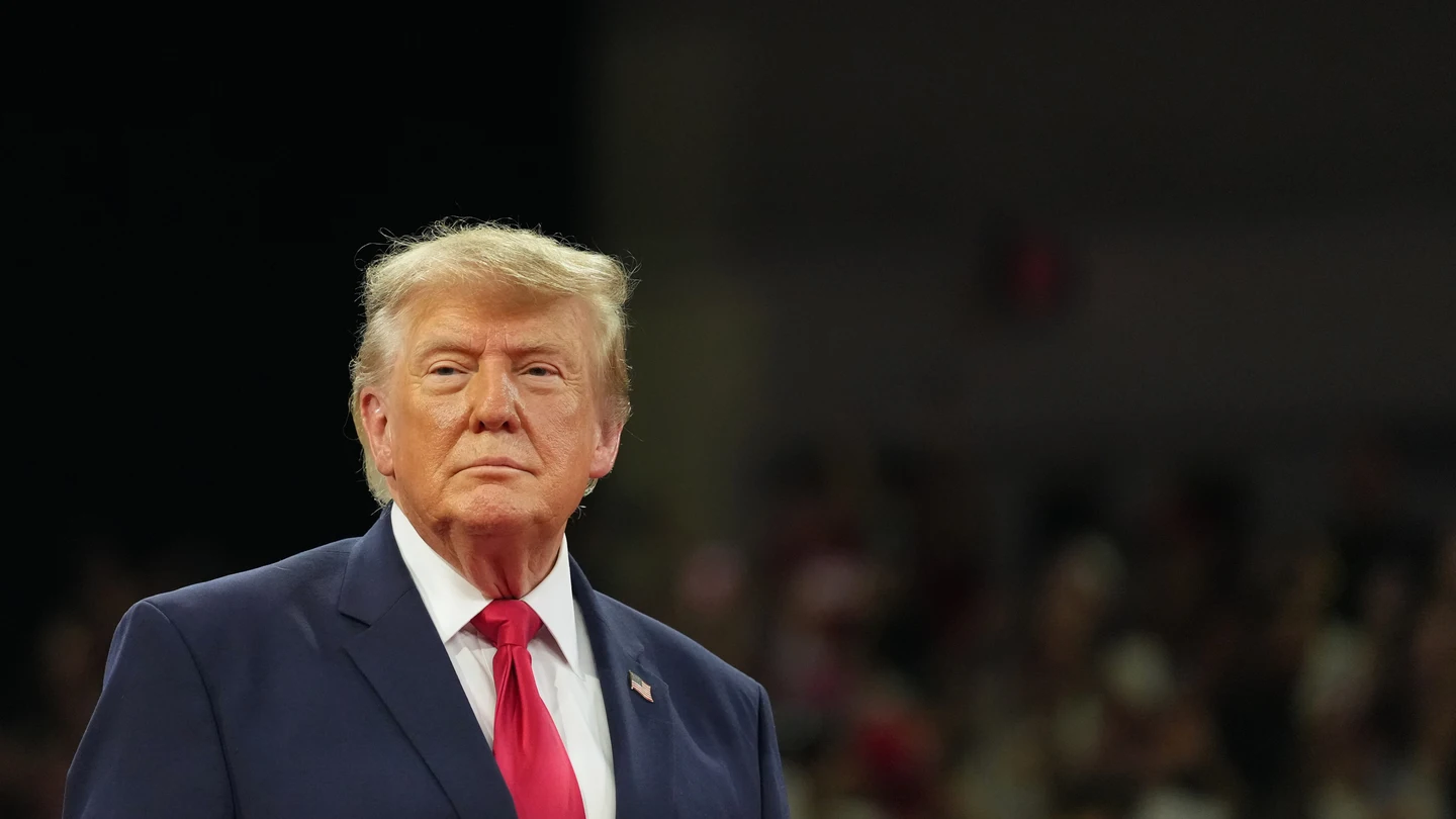 El presidente de Estados Unidos (EEUU), Donald Trump, en un mitin este viernes. El presidente de Estados Unidos (EEUU), Donald Trump, en un mitin este viernes.